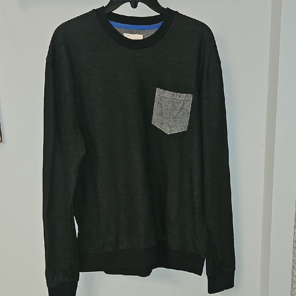 Sovereign Code Men's Charcoal Crewneck Sweater with Pocket